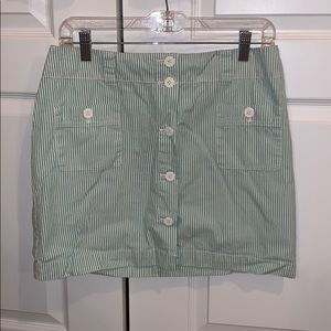 Green and White Striped Vineyard Vines skirt